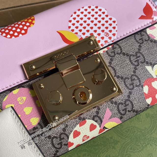 Gucci新款包包 古馳百搭款鏈條小斜挎包 Gucci經典方鎖包 409487  ydg3069